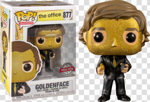 Jim Halpert As Goldenface Funko Pop Vinyl Figure   Golden Face Jim Funko Pop  HD Png Download