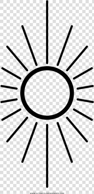 Rayos De Sol Png Graphic Black And White Download   Sun Minimal  Transparent Png