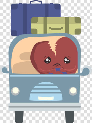 Viajando pasos Para Sanar Un Corazón Roto   Cartoon  HD Png Download