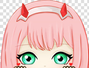 Darling In The Franxx   Zero Two Peeking Sticker  HD Png Download