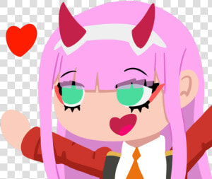 Made Some Zero Two Emotes For My Discord Server   Zero Two Emote Discord  HD Png Download