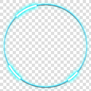  neon  round  blue  freetoedit  circle  frame  border   Circle  HD Png Download