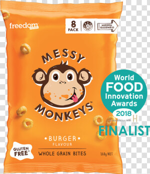 Messy Monkeys Burger Flavour   Messy Monkeys Cheese  HD Png Download