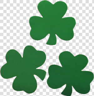 Free Green Shamrocks Cut From Fabric Png Image   Saint Patrick  39 s Day Clip Arts  Transparent Png