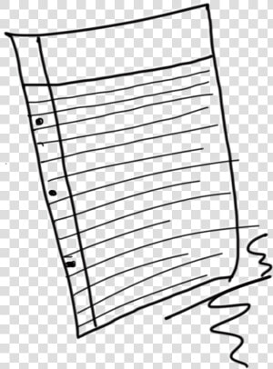 Transparent Lined Paper Png   Drawing Of A Paper  Png Download