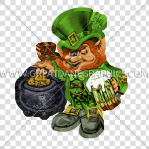 Transparent Leprechaun Png   Leprechaun And Pot Of Gold  Png Download