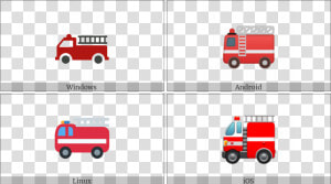 Fire Engine On Various Operating Systems   Commercial Vehicle  HD Png Download