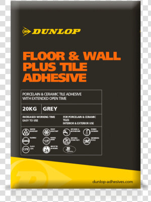 Floor And Wall Plus Tile Adhesive   Dunlop Tile Adhesive  HD Png Download