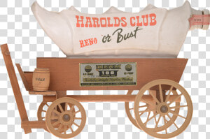 Jim Beam Bourbon Harolds Club Reno Or Bust Covered   Cart  HD Png Download