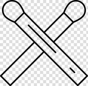 Matchstick Cross   Paint Brush Pencil Icon  HD Png Download