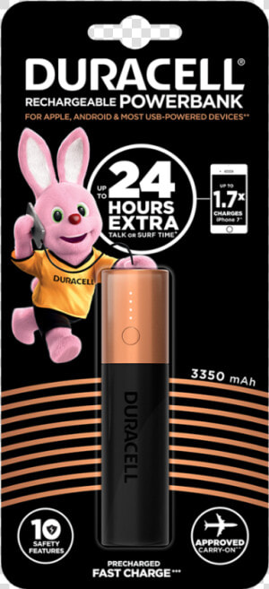 Duracell Power Bank 10050mah  HD Png Download