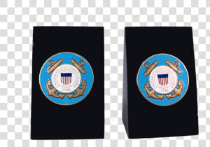 United States Coast Guard Marble Bookends   Emblem  HD Png Download