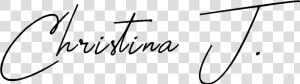 Christina Johnston Signature   Calligraphy  HD Png Download