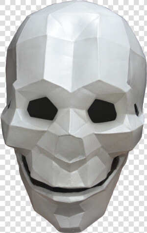 Low Poly Skull   Skull Low Poly Mask  HD Png Download