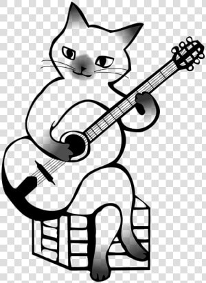 Guitar  Musical Instruments  Music  Jazz  Cat   Nice Drawings Musical Instruments  HD Png Download