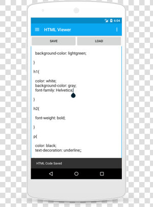 Write Html Code In Android  HD Png Download