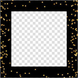  frame  gold  sparkly  template  instagram   Picture Frame  HD Png Download