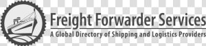 Freight Forwarder Services Logo   Monochrome  HD Png Download