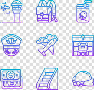 Iconos Verbales De Aeropuerto  HD Png Download