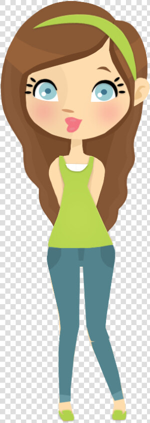 Boneca Anime En Y   Teenage Girl Clipart Png  Transparent Png