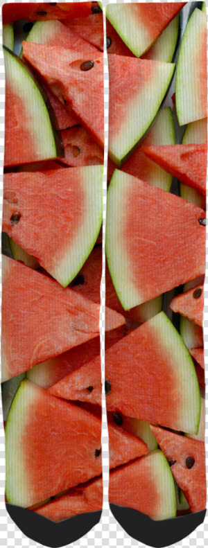 Watermelon Novelty Crew Socks   Natural Foods  HD Png Download