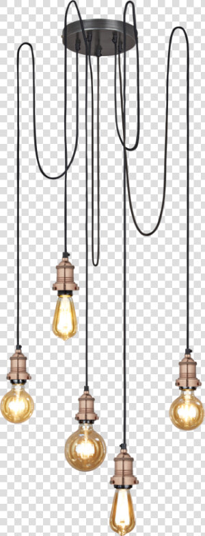 5 Wire Pendant Light  HD Png Download