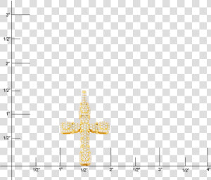 10k Yellow Gold Cross Pendant   Cross  HD Png Download