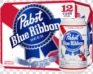 Pabst Blue Ribbon 12 Pack  HD Png Download