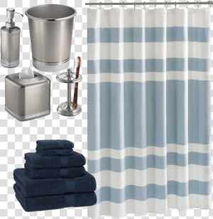 Gray Tone Bathroom Shower Curtain  HD Png Download