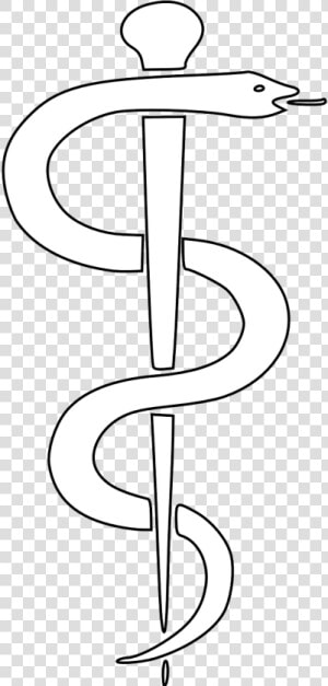 Aesculapian Staff Rod Of Asclepius Health Free Picture   Rod Of Asclepius White  HD Png Download