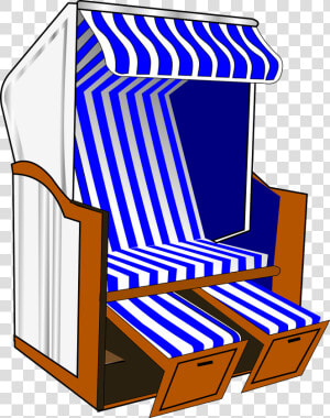 Roofed Wicker Beach Chair  Beach Chair  Beach  Chair   Strandkorb Clipart  HD Png Download