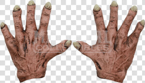 Latex Mask Costume Glove Monster   Hands Scary  HD Png Download