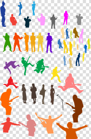 Multitud  Personas  Siluetas  Concierto  Reunión  Moda   Concert Clip Art  HD Png Download