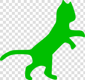 Green Cat Svg Clip Arts   Cat Clip Art  HD Png Download