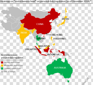 Asia Pacific Map Vector  HD Png Download