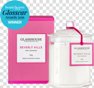 Beverly Hills Pink Lemonade Triple Scented Candle By   Glasshouse Pink Lemonade  HD Png Download