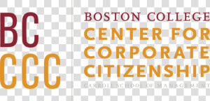 Boston College Center For Corporate Citizenship  HD Png Download