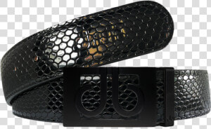 Black Snakeskin Texture Leather Belt With Matte Classic   Belt  HD Png Download