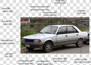 Car Part Names   Peugeot 305 Gtx 1988  HD Png Download