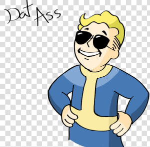 Fallout 4 Boy Png   Fallout Vault Boy Dat  Transparent Png