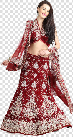 Red Bridal Lehenga Png Free Images   Bridal Lehenga Design Png  Transparent Png