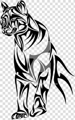 Beautiful Panther Tattoo   Black Panther Tribal Tattoo  HD Png Download