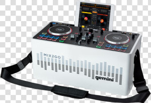 Portable Dj Mixer With Bluetooth Speaker   Gemini Mix To Go  HD Png Download