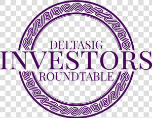 Deltasig Investors Roundtable Logo   Circle  HD Png Download