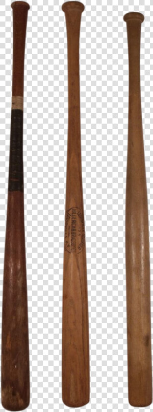 Three Vintage Early 1900 S Wooden Baseball Bats Clipart   Cue Stick  HD Png Download