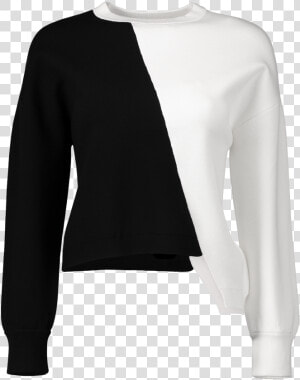 Elyse Cropped Asymmetrical Pullover   Sweater  HD Png Download