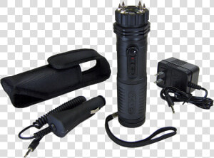 Stun Gun Flashlight With Spikes  HD Png Download