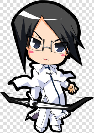 Render Uryu Ishida Chibi By Allenwalker Chan   Anime Bleach Chibi Png  Transparent Png