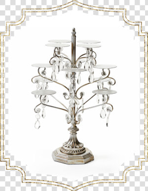 Shop preview Antique Silver Chandelier 12 Piece Cupcake   Cross  HD Png Download