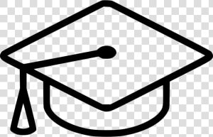 Graduation Cap Comments   Graduation Cap Png Outline  Transparent Png